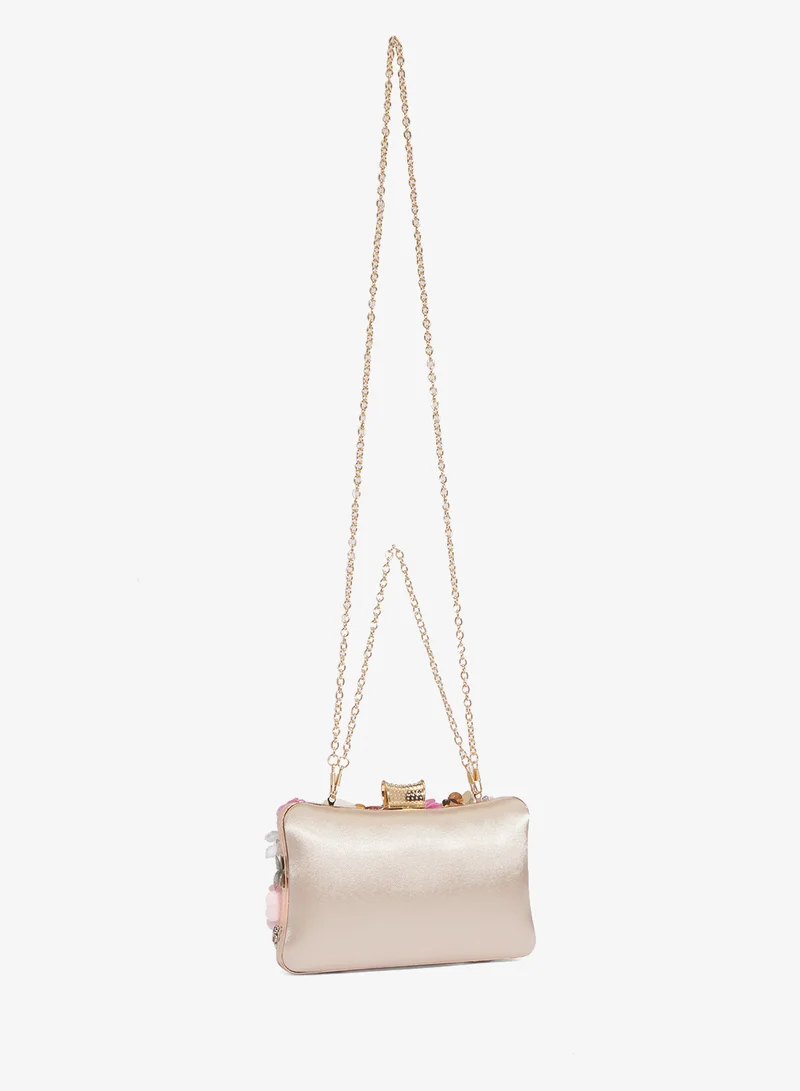 Ella Limited Edition Flower Embellished Detailed Statement Clutch